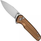 CIVIVI Mini Shakan Button Lock Brown
