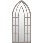 vidaXL Trädgårdsspegel sand 70x30 cm järn för utomhusbruk