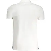 Cavalli Class Bold Logo Vit Polo Shirt