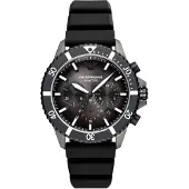 Emporio Armani Emporio AR11515 dykarklocka svart silikon kronograf herrklocka