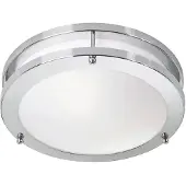 Markslöjd Täby Plafond Vit/Krom 25 cm