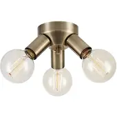 Markslöjd Mazzo Plafond Mässing 3 Lampor