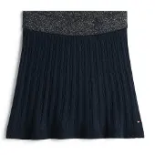 Tommy Hilfiger Glitter Waistband Mini Cable Knit Skirt