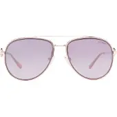 GUESS Aviator Dam Shiny Rose Gold Bordeaux Mirror GF0344