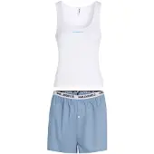 Karl Lagerfeld Kort pyjamas opal / svart / vit