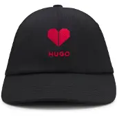 HUGO Stretch-twill cap with embroidered logo