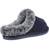 Hush puppies Amara Mocka Kvinnors Marinblå Tofflor