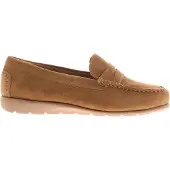 Hush puppies Dam Loafer Shelby Mockaläder Klackskor Leder Slip On Tan