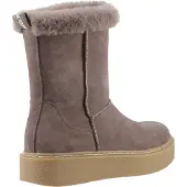Hush puppies Becca Mid Mocka Kvinnors Taupe Stövlar