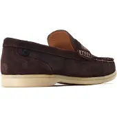 Base london Drum Läder Herrar Bränd Brun Loafers