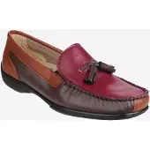 Cotswold Biddlestone Läder Dames Chestnut/Tan/Wine Loafers