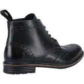 Hush puppies Joshua Leather Svarta stövlar för män