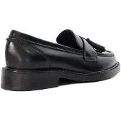 Dune London Dune Garda läder svarta loafers för kvinnor