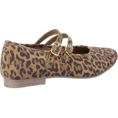 Hush puppies Nancy Mary Jane Läder Kvinna Leopard Ballerinaskor