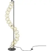 Maytoni LED golvlampa Golden Cage, Vardagsrum / matsal, Metall, LED-golvlampa
