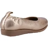 Hush puppies Skylar Läder Kvinnor Guld Lättskor