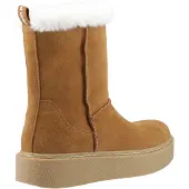 Hush puppies Becca Mid Mocka Kvinno Stövlar Tan