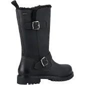 Hush puppies Winnie läder dam svarta stövlar