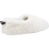 Hush puppies Emily Faux Fur Damtofflor i gräddfil