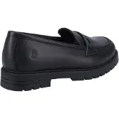 Hush puppies Hazel Loafer SNR Flickors Svarta Mockasiner I Läder