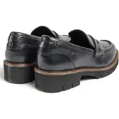 POD Kaltin Läder Kvinnors Svarta Loafers