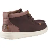 HEY DUDE Wally Mid GripR Bomull Herr Molebruna/downtown Boots Till Anklarna