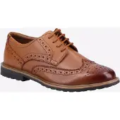 Hush puppies Verity Läder Damers Bruna Brogues Skor