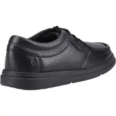 Hush puppies Ronan Mocc Läderpojkar Svarta Mockaskor