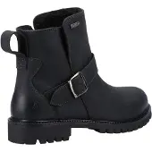 Hush puppies Wakely läder dam svarta stövlar
