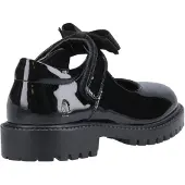 Hush puppies Astrid Bow Flickors Svarta Skor I Läder