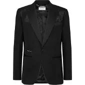 Philipp Plein Kavaj med en knapp, smal passform