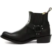 Grinders Unisex Svarta Western läderstövlar-Renegade Lo