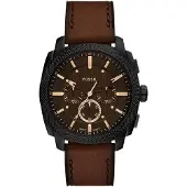 Fossil Analog klocka 'MACHINE' kastanjebrun / svart