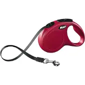 Flexi New Classic S sele koppel 5 m röd