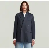 G-Star Double Breasted Blazer - Dark blue - Women