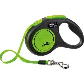 Flexi New NEON-tejp S, 5M, 15KG, svart/neongrön