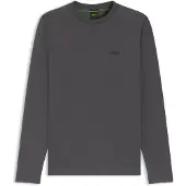 BOSS Stretch-cotton T-shirt with contrast logo