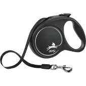 Flexi Black Design S M L Tape rullkoppel 5 meter