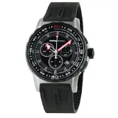 Momo Design Pilot Pro Chrono Svart/Röd 46mm Gummi