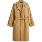 Tommy Hilfiger Smart Casual Crinkle Relaxed Trench Coat