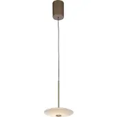 Paul Neuhaus Pendellampa Elipsa, dimbar, Brun / mässing, Vardagsrum / matsal, Glas