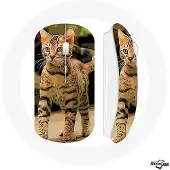 CAPACHEAP Souris Sans Fil Bengal Race de chats dessin Animé