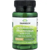 Swanson Health Lactobacillus Rhamnosus med Fos, Veganska Kapslar 60