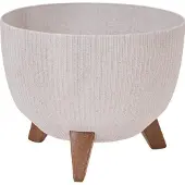 Siena Garden OSLO STRIPE LA963-05 Planteringsfat Polypropylen Creme