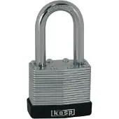 Kasp K13040L40D Hänglås 40 mm Ny låsning Silver Nyckel