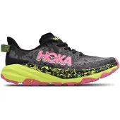 Hoka One One - Trailskor - Speedgoat 6 W Black/Neon Citrus för Unisex - Storlek 36 - Svart