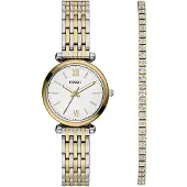 Fossil Analog klocka 'Carlie' guld / silver