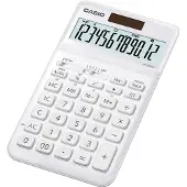 Casio JW-200SC - Skrivbordskalkylator - 12 siffror - solcellspanel, batteri - vit