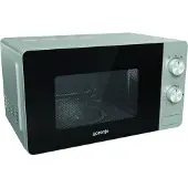 Gorenje MO17E1S, Ovanför spisen, Enbart mikrovågsugn, 17 l, 700 W, Rotations-, Svart, Rostfritt stål