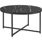 En.casa Soffbord Uppvidinge 45xØ80 cm svart marmormönster []